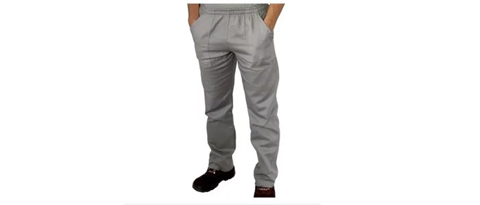 Calça em Brin Elástico total