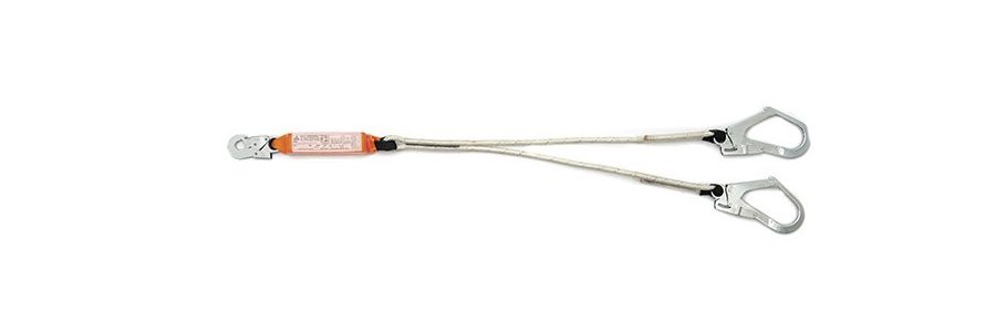 Talabarte “Y” corda alma de aço c/ absorv. energia conector 55mm