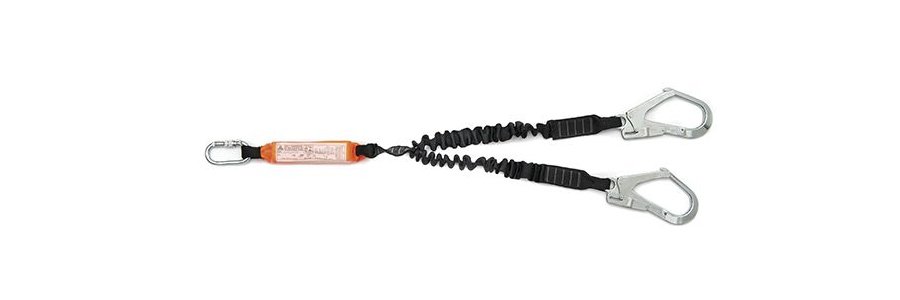 Talabarte “Y” tubular absorv. energia conector 55mm c/ mosq. oval