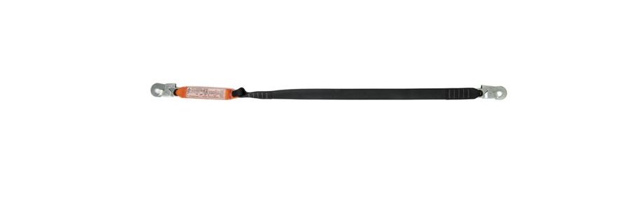Talabarte em fita com absorv. de energia gancho 18mm