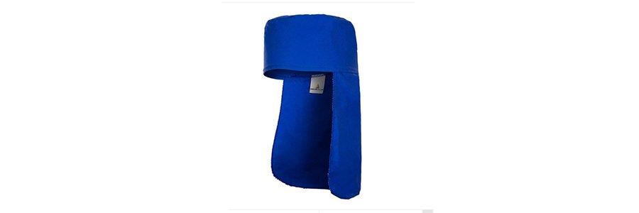 Touca para soldador azul